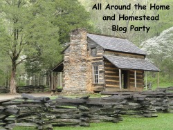 All Around the Home and Homestead Blog Party Button